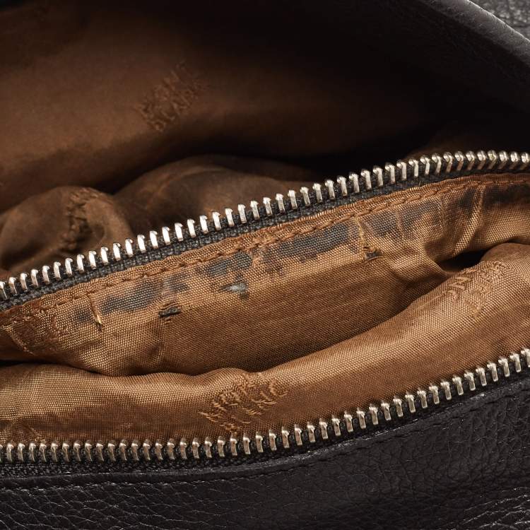Pre Owned Montblanc Black Leather Starisma Alcina Hobo 