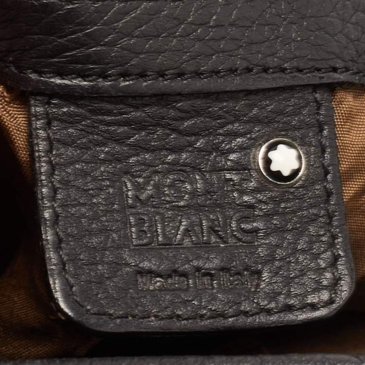 Pre Owned Montblanc Black Leather Starisma Alcina Hobo 
