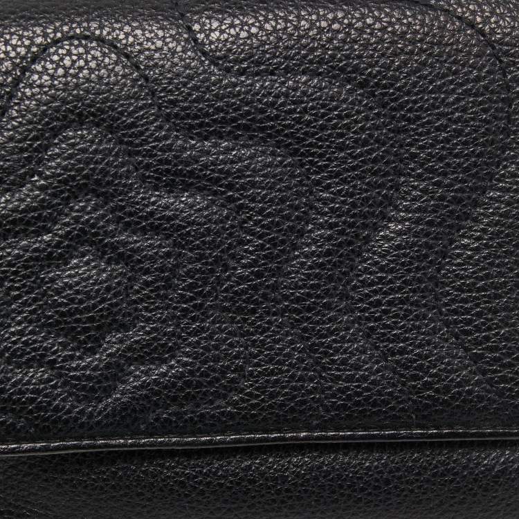 Pre Owned Montblanc Black Leather Starisma Trifold Wallet