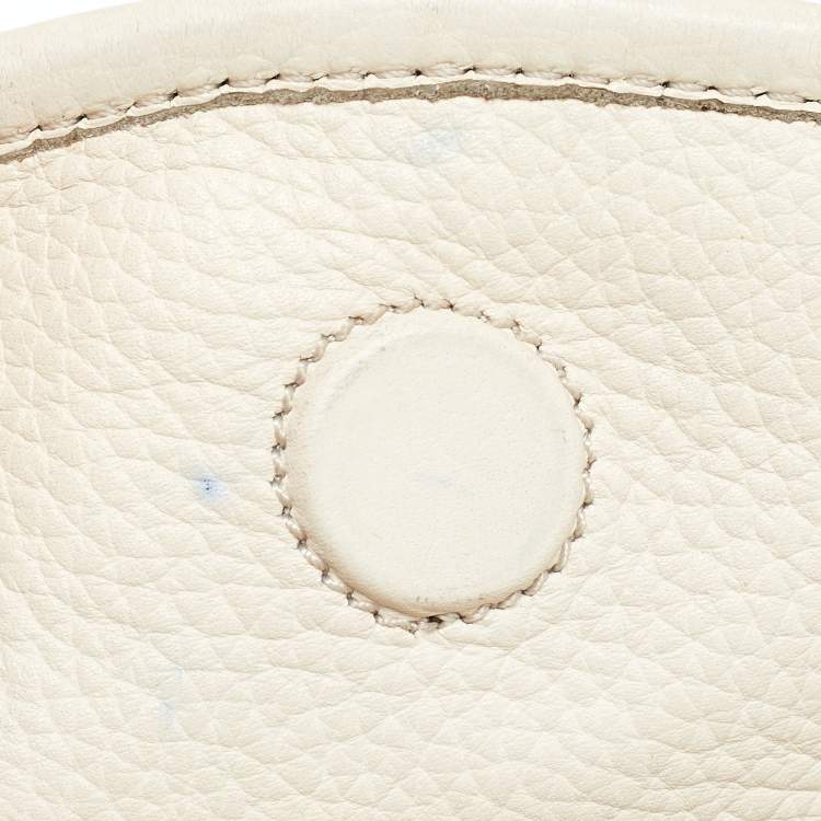 Pre Owned Montblanc White Leather Starisma Alcina Hobo 