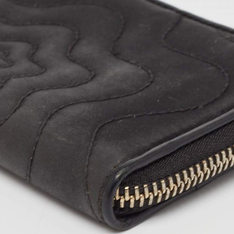 Pre Owned Montblanc Black Nylon Starisma Zip Purse