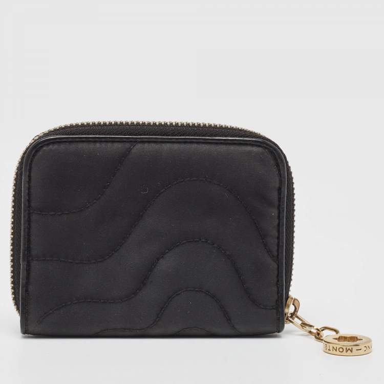 Pre Owned Montblanc Black Nylon Starisma Zip Purse