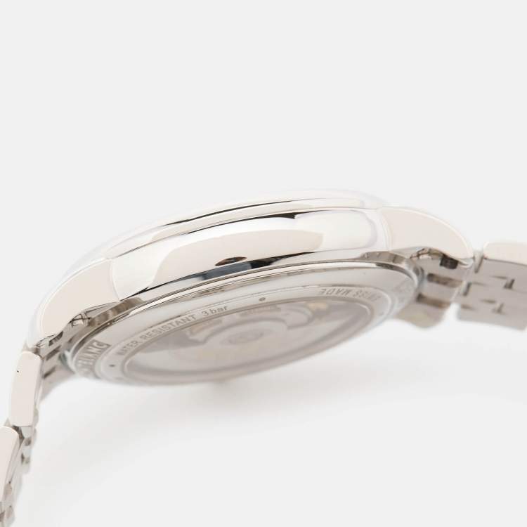 Pre Owned Montblanc Silver Stainless Steel Diamond Star Legacy Women's Wristwatch 36 mm