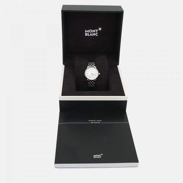 Pre Owned Montblanc Star Legacy Automatic Silver Stainless Steel  Women's Wristwatch 32 mm