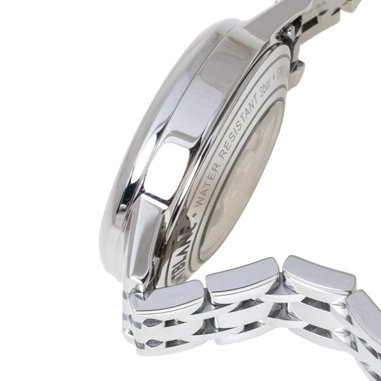 Pre Owned Montblanc Silver Stainless Steel Boheme 7434 Women's Wristwatch 30 mm