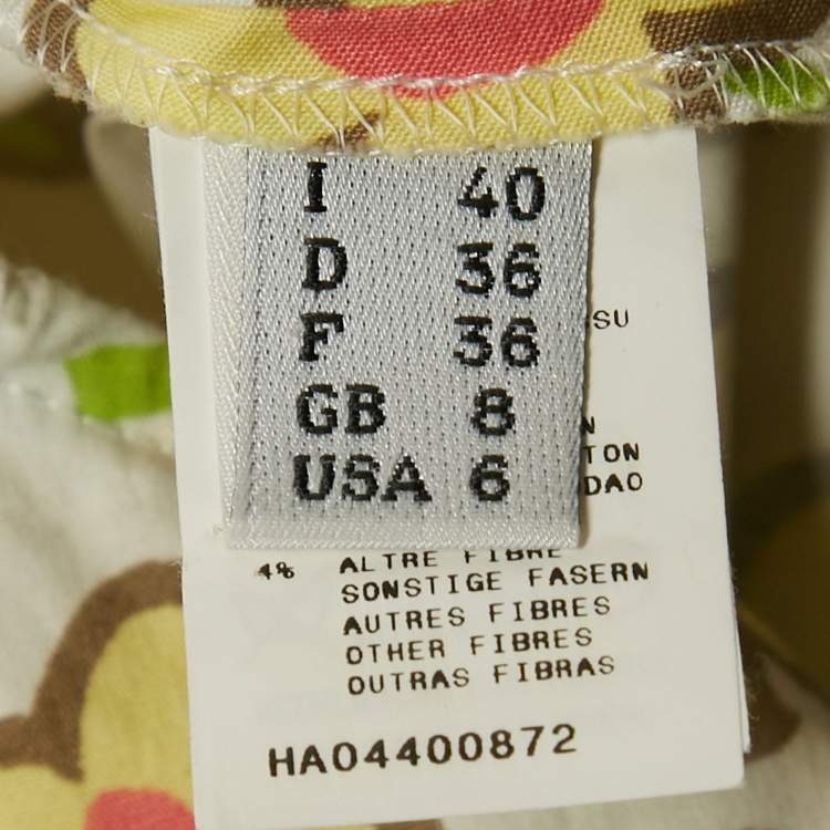 Pre Owned Moschino Cheap and Chic Multicolor Floral Print Cotton Short Dress S