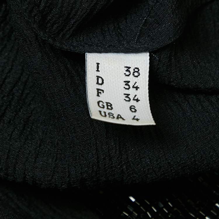Pre Owned Moschino Cheap and Chic Black Embellished Silk Sleeveless Top S
