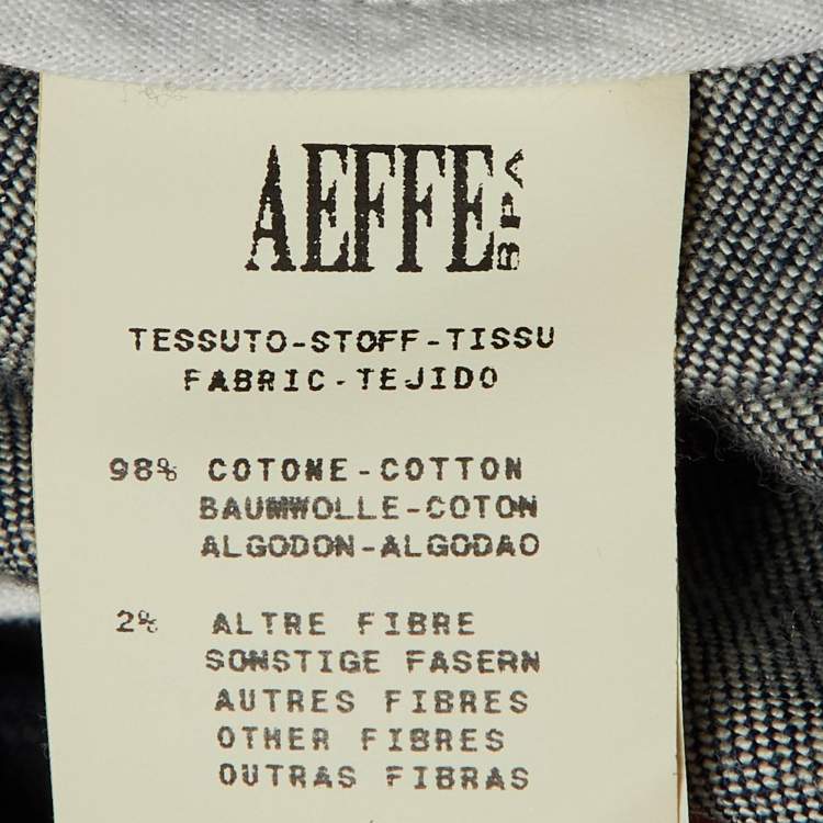 Pre Owned Moschino Cheap and Chic Blue Denim Double Breasted Jacket L