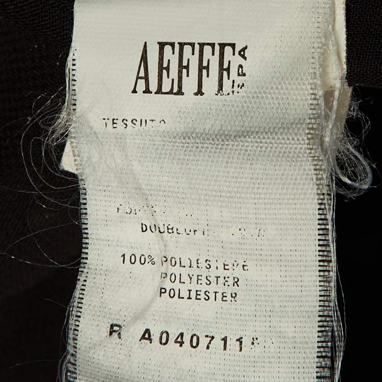 Pre Owned Moschino Cheap and Chic Black Floral Print Crepe Flounced Hem Dress M