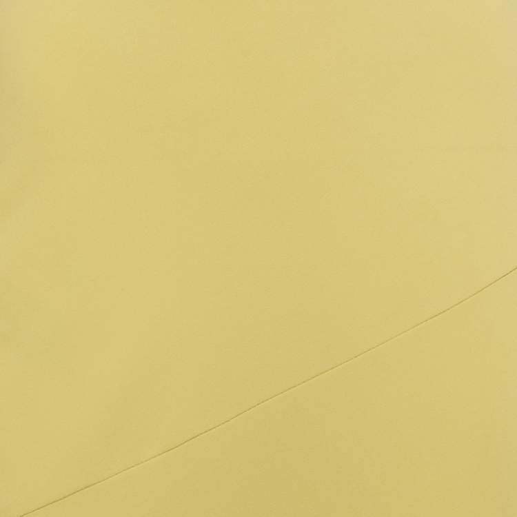 Pre Owned Moschino Cheap and Chic Yellow Crepe Flared Maxi Skirt S