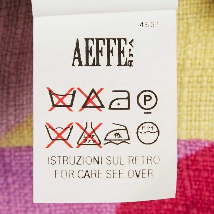 Pre Owned Moschino Cheap and Chic Multicolor Printed Trousers S