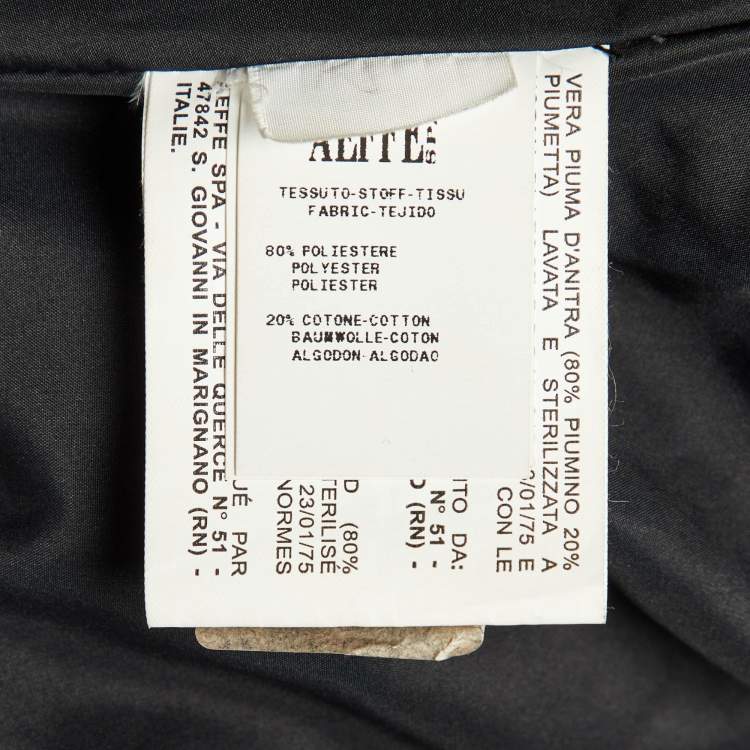 Pre Owned Moschino Cheap and Chic Beige Leopard Print Down Jacket M