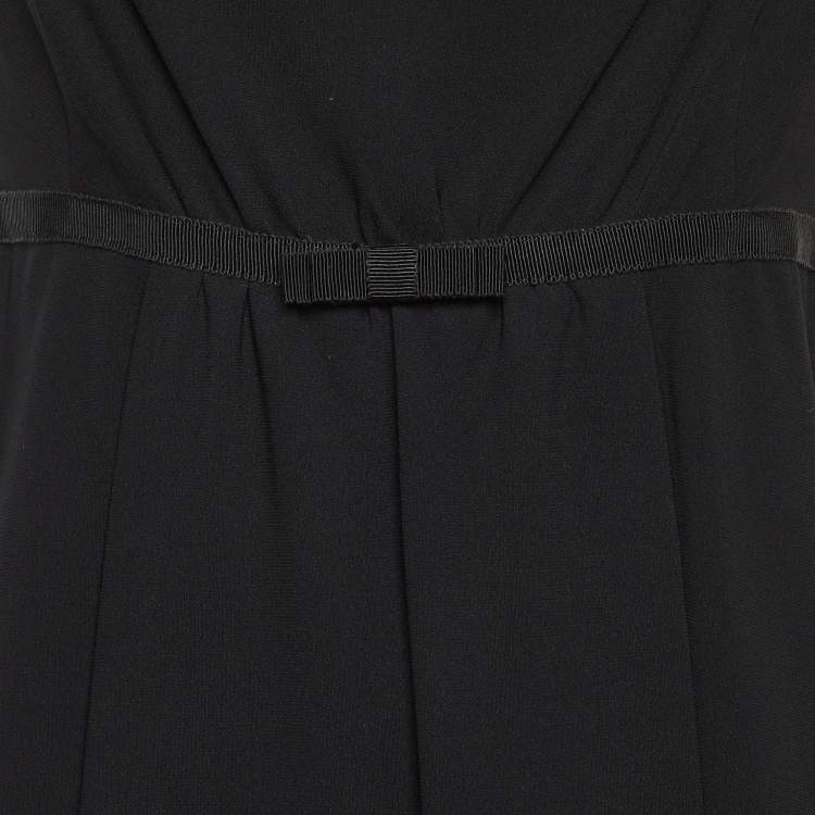 مملوكة مسبقًا Moschino Cheap and Chic Black Crepe Sleeveless Mini Dress M