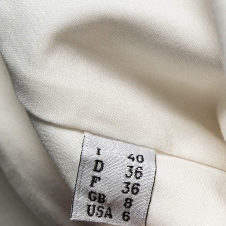 Pre Owned Moschino Cheap and Chic White Cotton Sleeveless Double Breasted Belted Mini Dress S