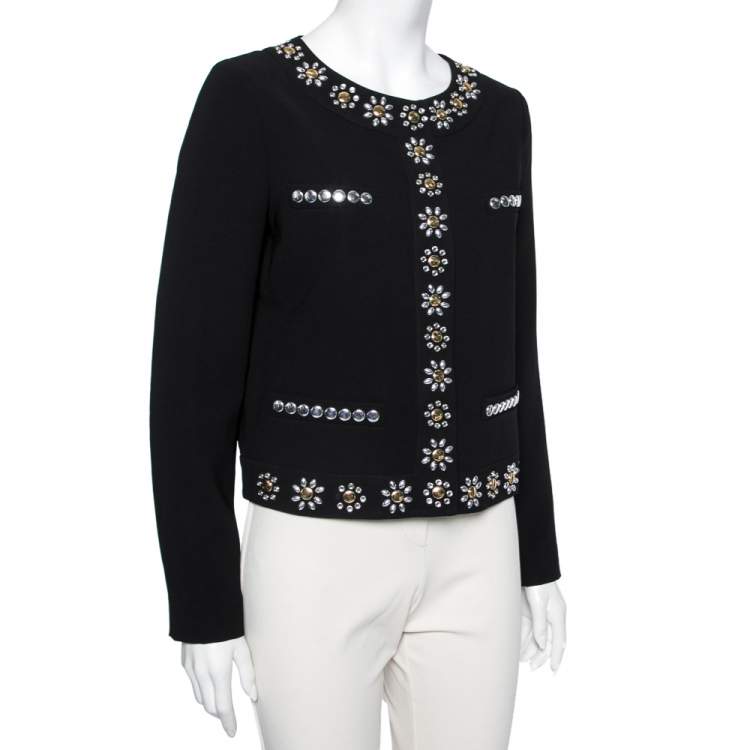 Moschino Cheap and Chic Cropped Cardigan outlet with Chain Trim