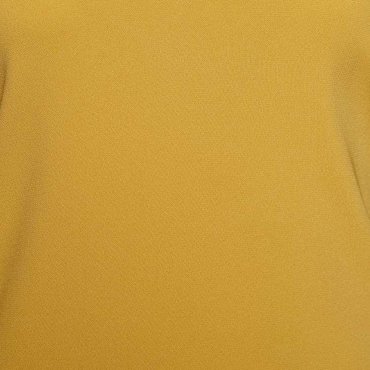 مملوكة مسبقًا Moschino Cheap and Chic Yellow Crepe Shift Dress L 