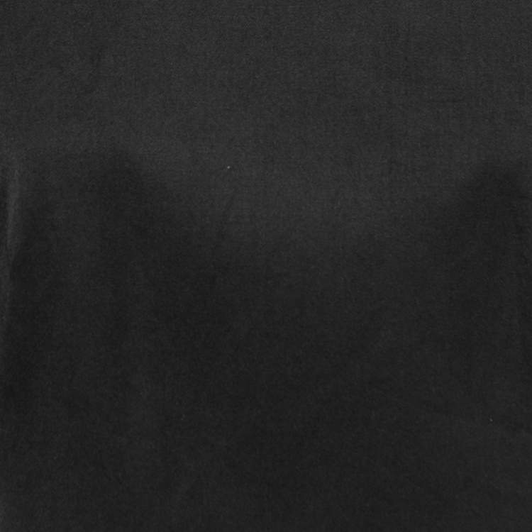 Pre Owned Moschino Cheap and Chic Black Wool Short Sleeve Shift Dress L
