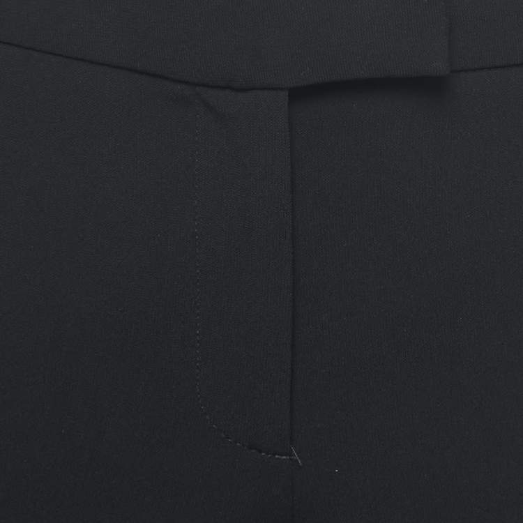 Pre Owned Moschino Cheap and Chic Black Crepe Trousers M