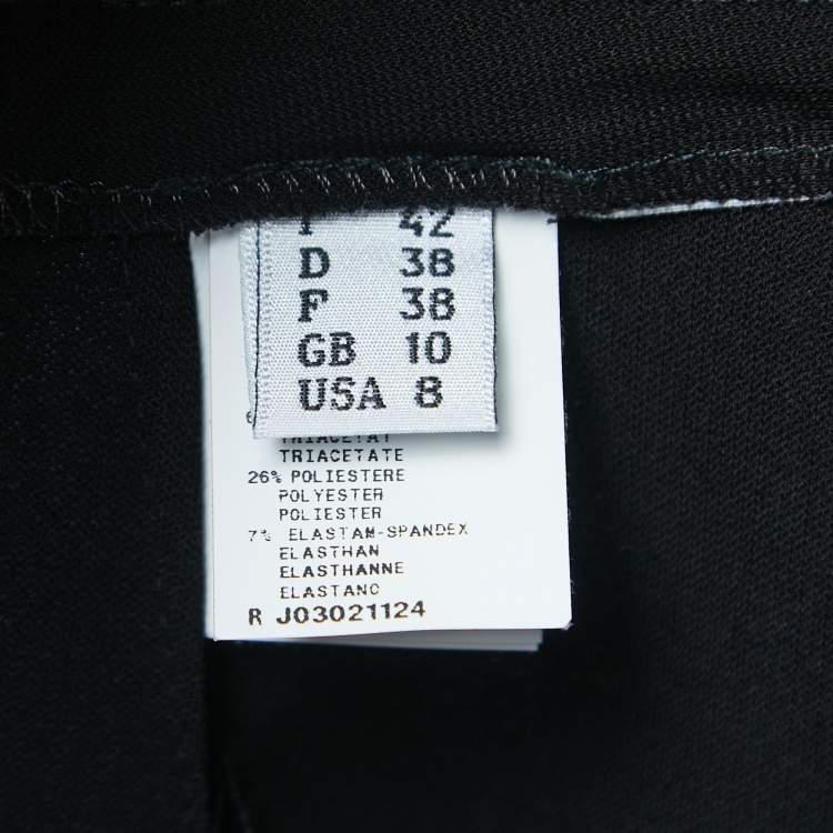 Pre Owned Moschino Cheap and Chic Black Crepe Trousers M