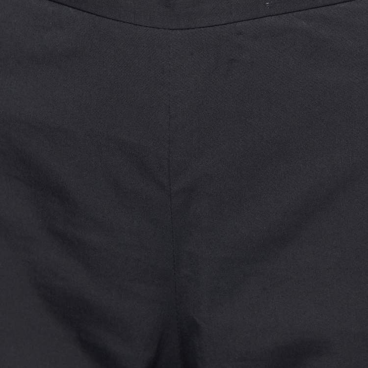 Pre Owned Moschino Cheap and Chic Black Cotton Capri Pants M