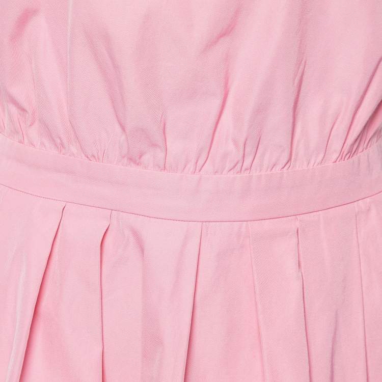 Pre Owned Moschino Cheap and Chic Pink Cotton Blend Sleeveless Dress M