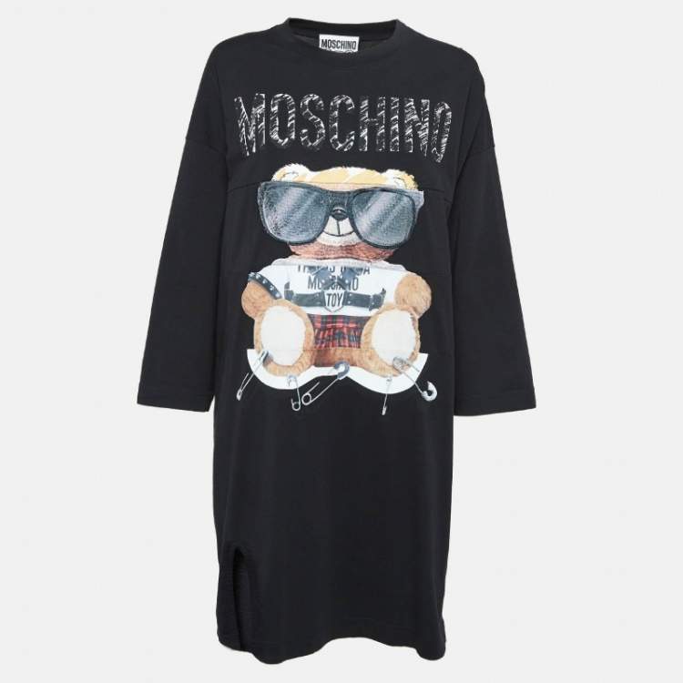 Ladies moschino t shirt dress best sale