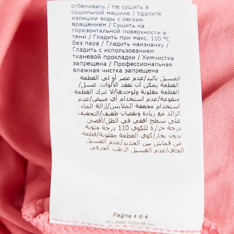 Pre Owned Moschino Couture Pink Logo Print Jersey T-Shirt M
