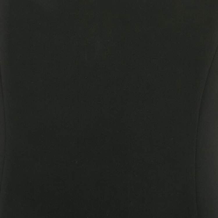 Pre Owned Moschino Couture Black Crepe Sleeveless Short Dress M