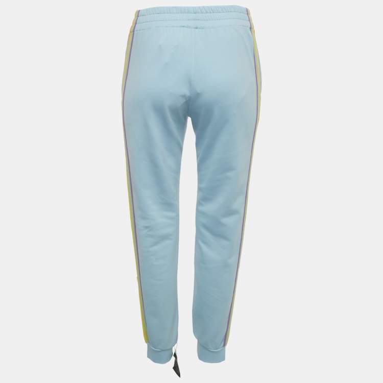 Pre Owned Moschino Couture Blue Jersey My Little Pony Jogger Pants S