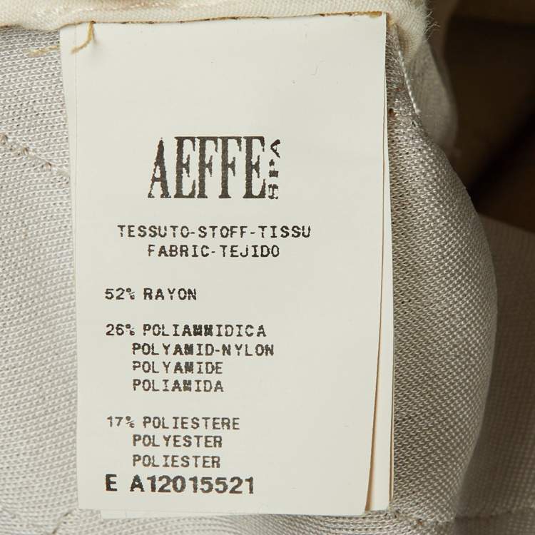 مملوكة مسبقًا Moschino Couture Gold Metallic Quilted Knit Top M