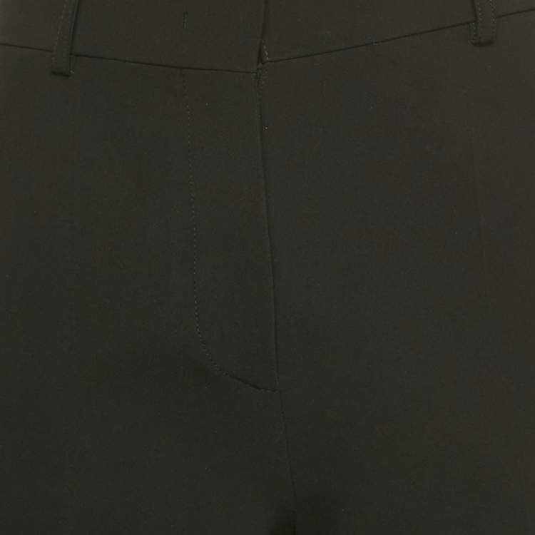 Pre Owned Moschino Couture Black Crepe Bermuda Shorts XS