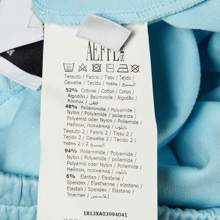 Pre Owned Moschino Couture Blue Jersey My Little Pony Jogger Pants M