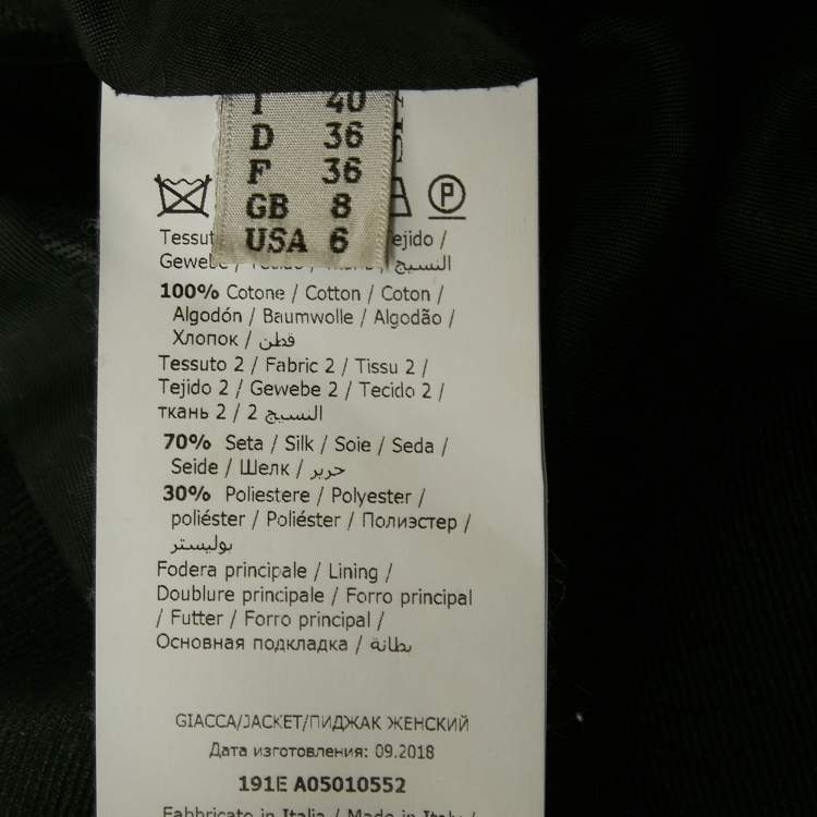 Pre Owned Moschino Couture Yellow/Black Embellished Jacket S