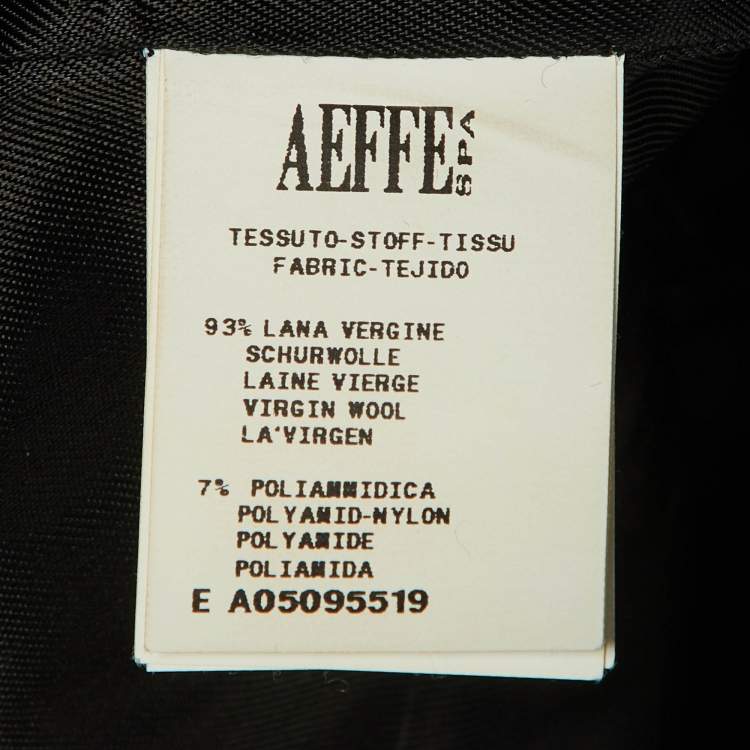 مملوكة مسبقًا جاكيت موسكينو كوتور صوف محبوك بالتفاصيل المطرزة أسود مقاس وسط (ميديوم)