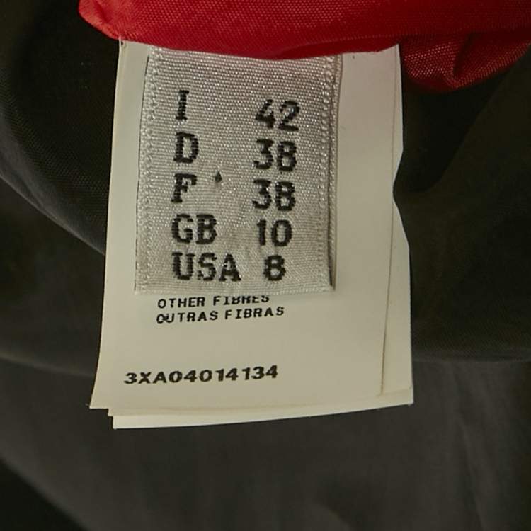 Pre Owned Moschino Couture  Black Satin Contrast Sequined Bow Detail Mini Dress M