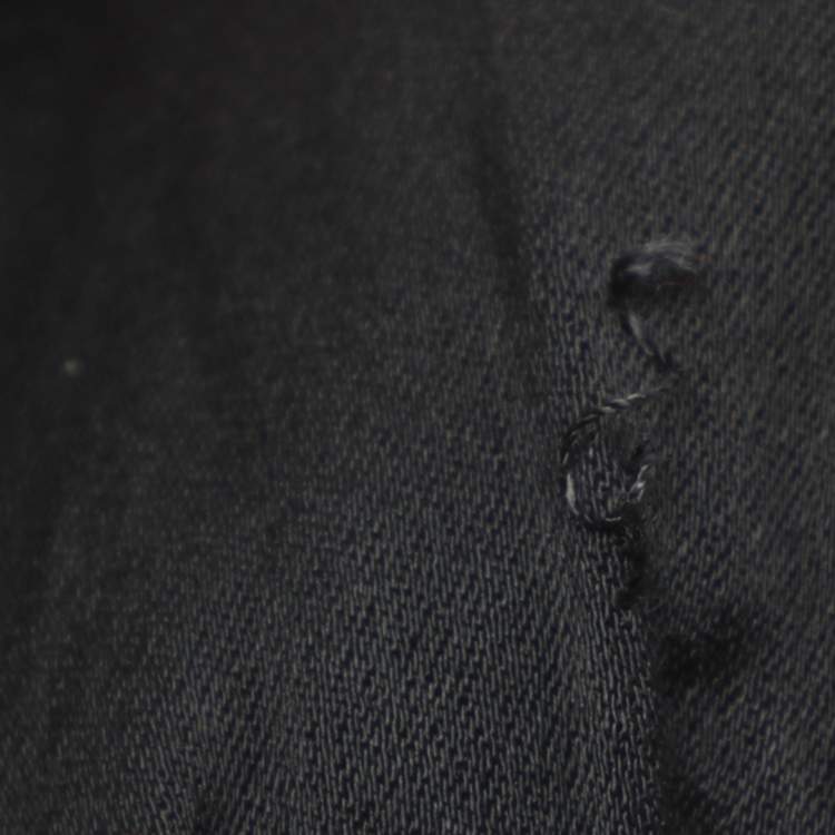 Pre Owned Moschino Couture Black/Red Satin and Sequin Bodycon Dress S