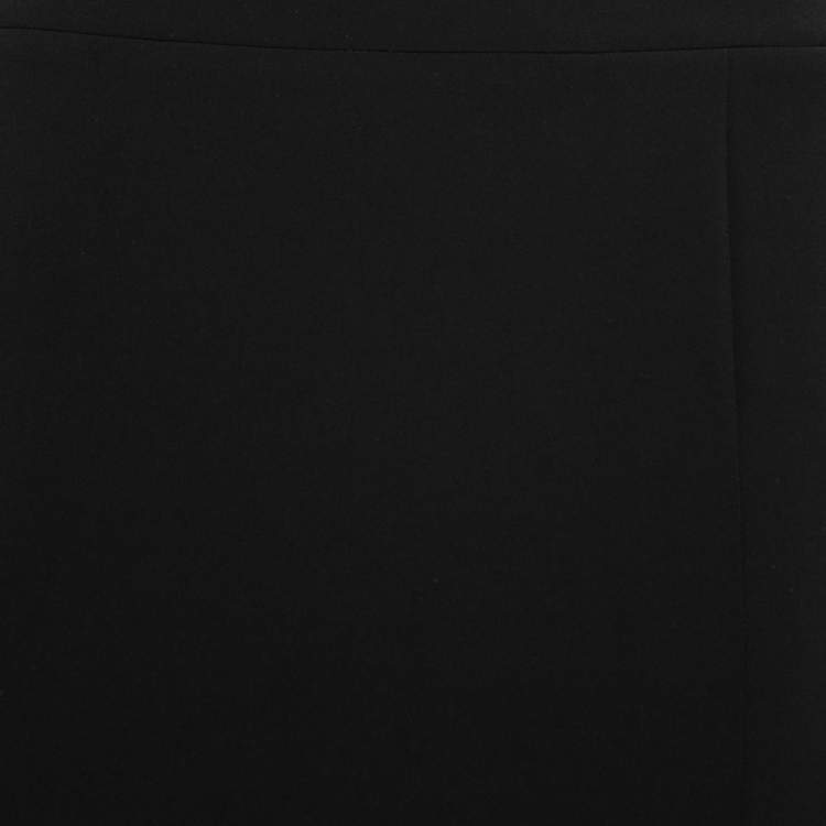 Pre Owned Moschino Couture Black Crepe Pencil Skirt S