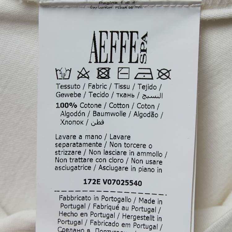 Pre Owned Moschino Couture White Cotton Toy Bear Logo T-Shirt L