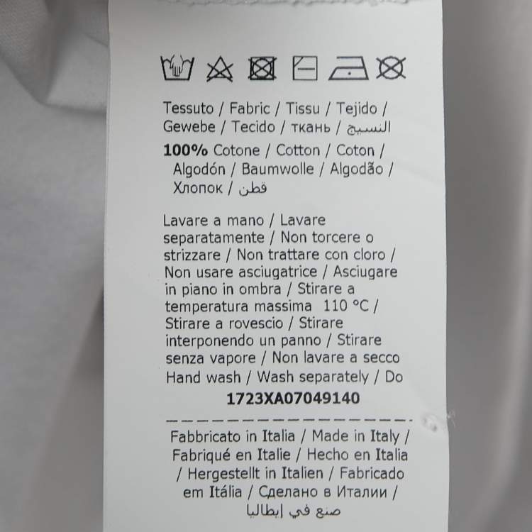 Pre Owned Moschino Couture White Cotton Graphic T-Shirt XXS