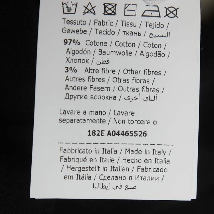 مملوكة مسبقًا Moschino Couture White Cotton Knit Contrast Hem Mini Dress S