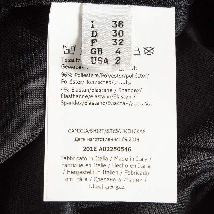 Pre Owned Moschino Couture Black Rock and Roll Sequin T-Shirt XS