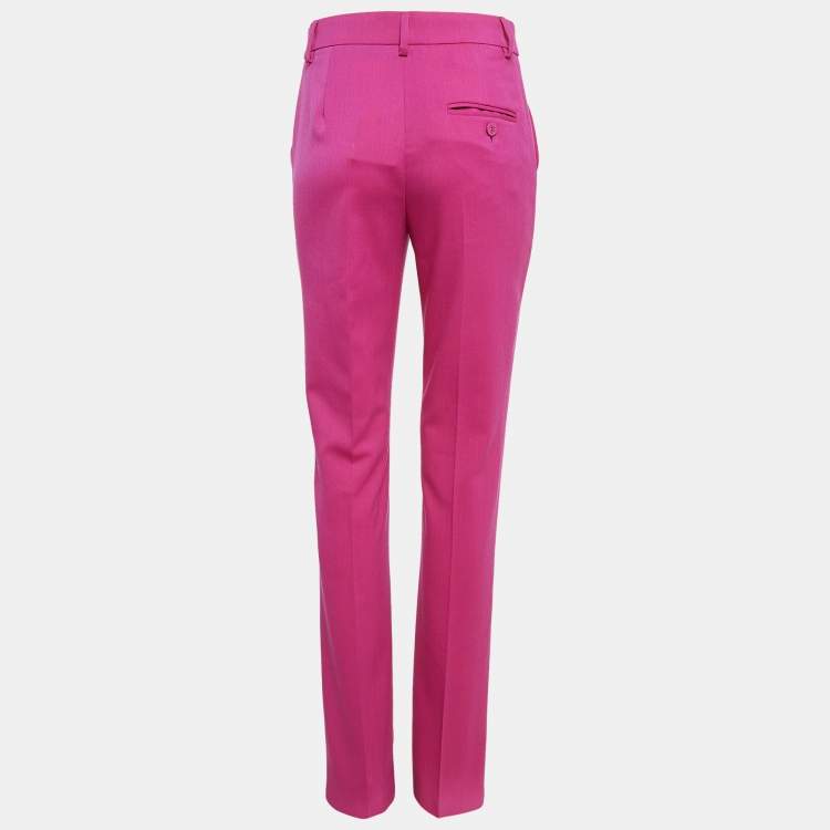 مملوكة مسبقًا Moschino M05CHIN0 Jeans Pink Gabardine Trousers XS