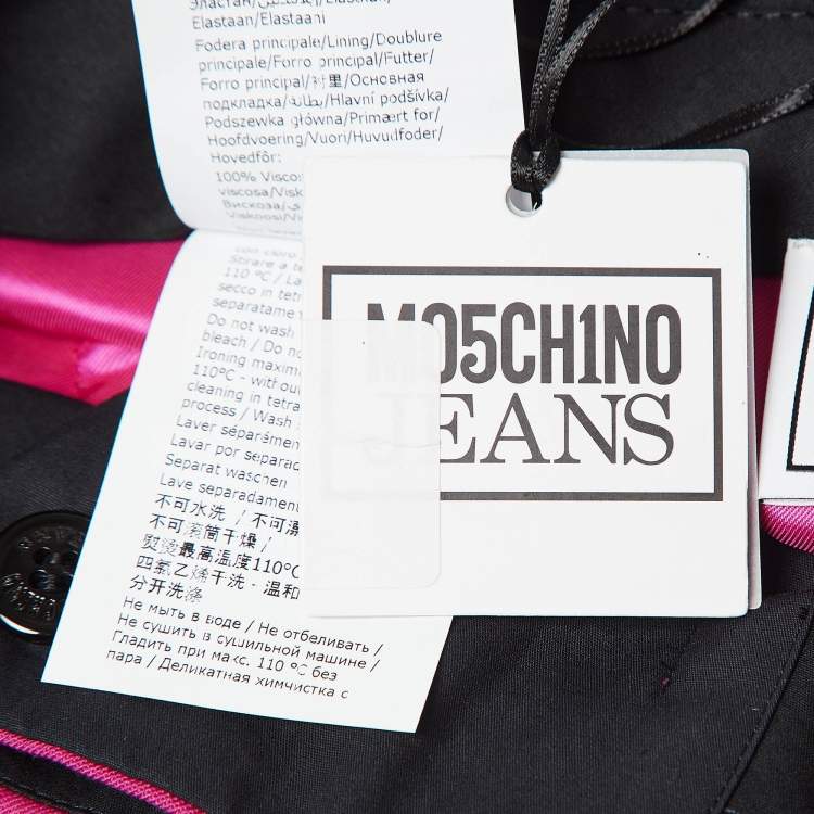 مملوكة مسبقًا Moschino M05CHIN0 Jeans Pink Gabardine Trousers XS