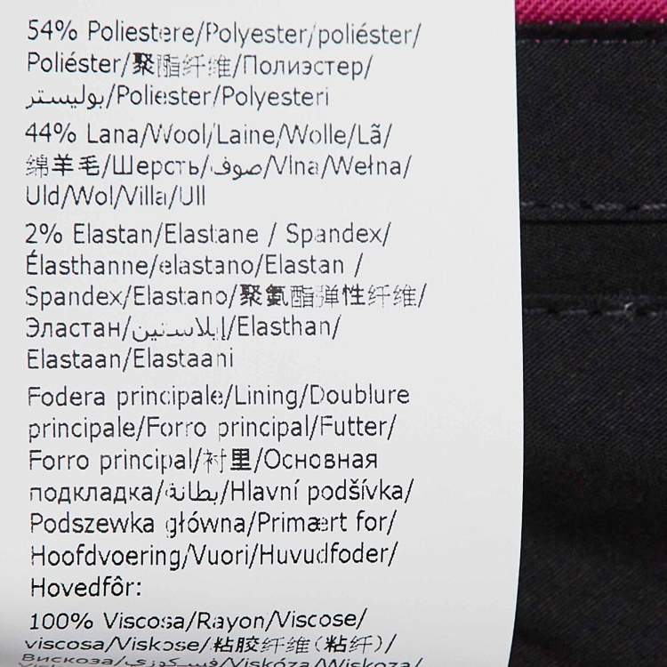 Pre Owned Moschino M05CHIN0 Jeans Pink Gabardine Trousers S
