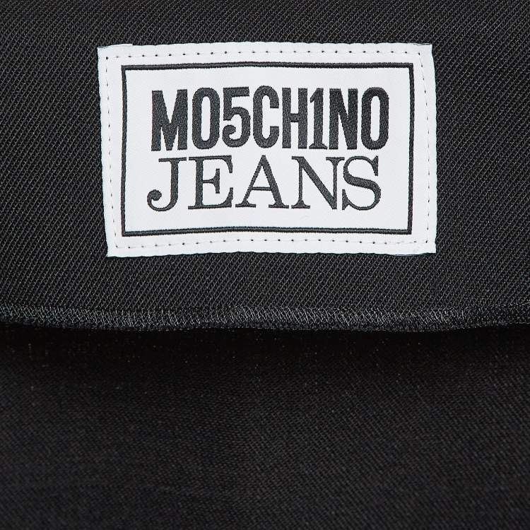 Pre Owned Moschino M05CHIN0 Black Pleated Buckle Detail Skirt M