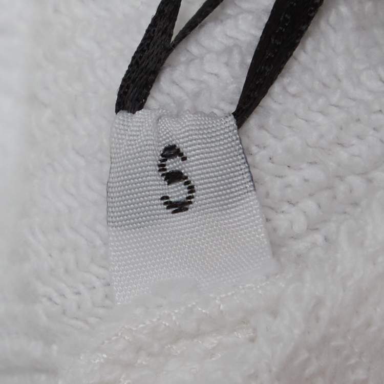 مملوكة مسبقًا Moschino Mo5ch1no Jeans White Peace & Love Print Cotton Hoodie S