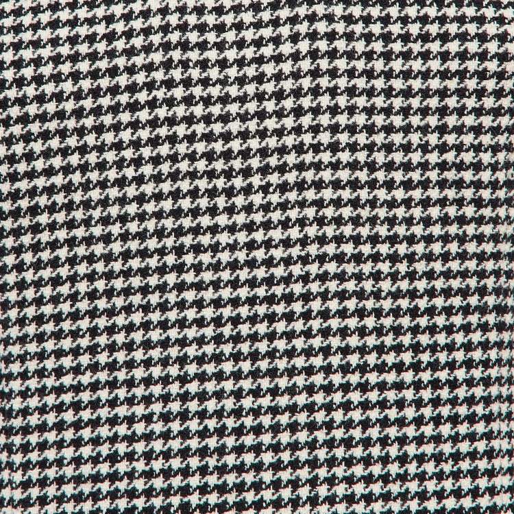 مملوكة مسبقًا Moschino Jeans Black/White Houndstooth Wool Blend Mini Dress M
