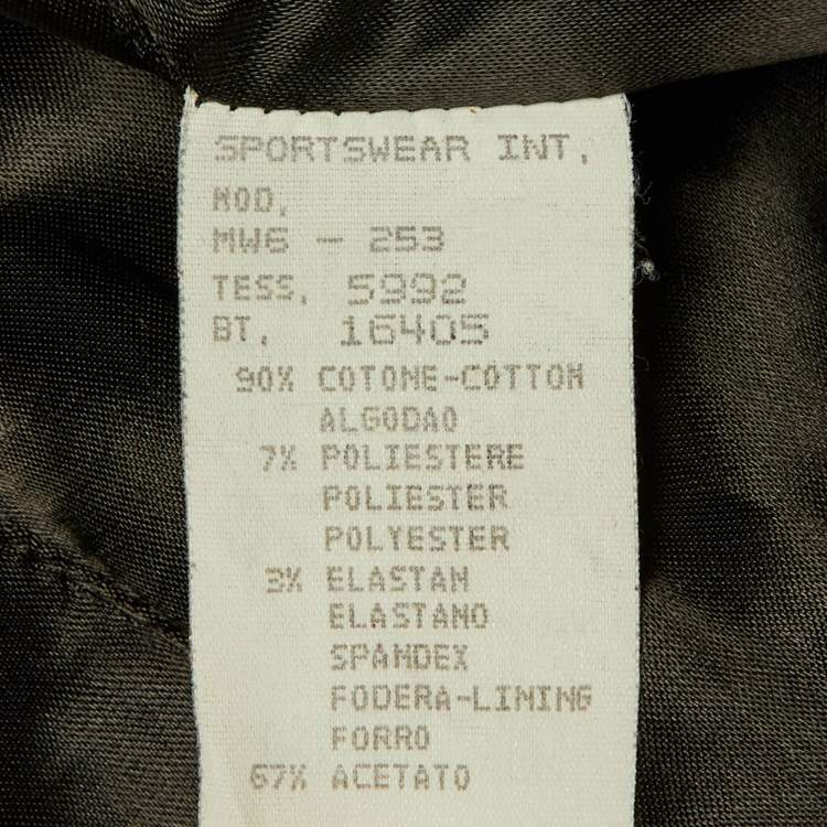 Pre Owned Moschino Jeans Black  Striped Cotton Blazer M