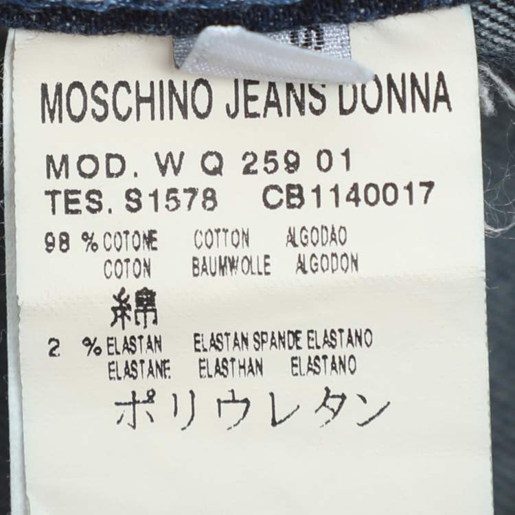 Pre Owned Moschino Jeans Blue Denim Jeans L