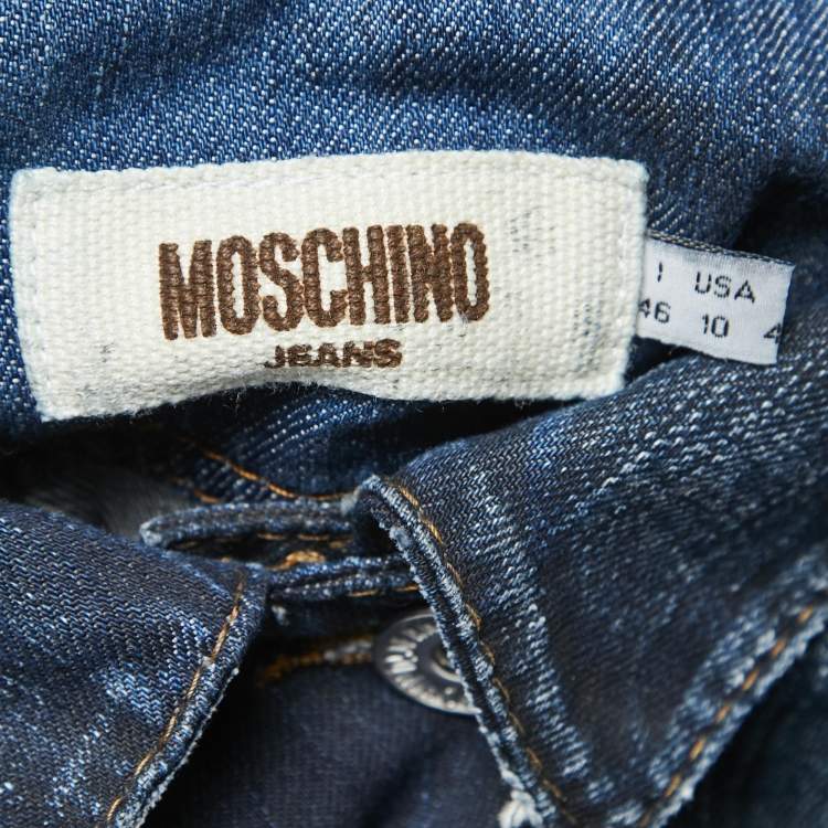 مملوكة مسبقًا Moschino Jeans Blue Denim Jacket L